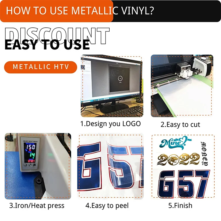how to use metallic heat transfer vinyl