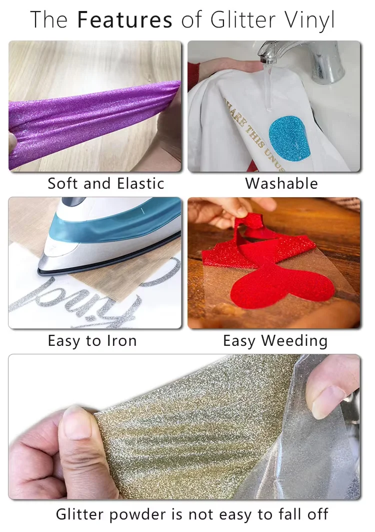 glitter heat transfer vinyl rolls