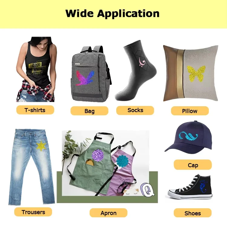 Applications of Glitter Heat Transfer Vinyl