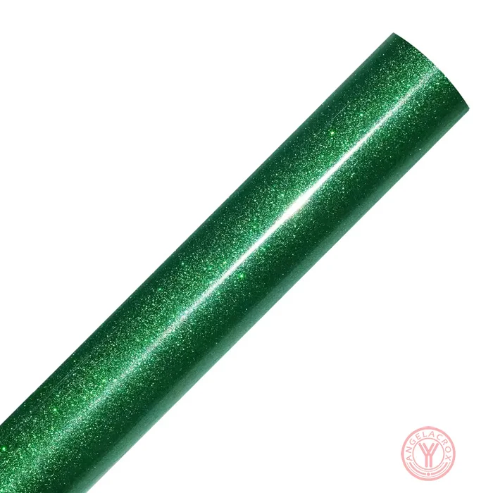 Green glitter heat transfer vinyl