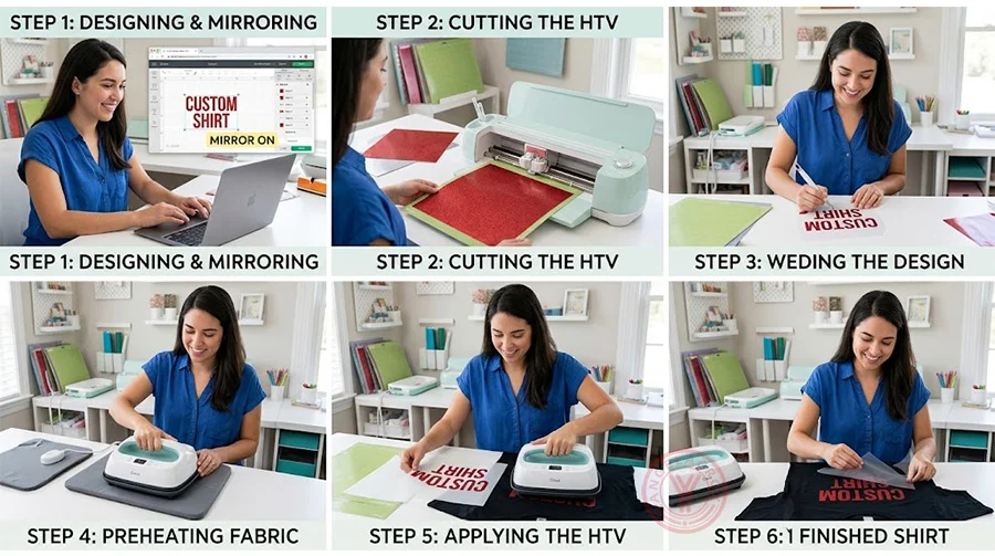 How to Use Heat Transfer Vinyl on Cricut