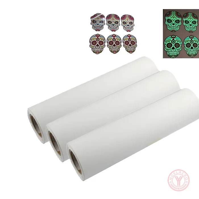 Glow in dark pu printable heat transfer vinyl