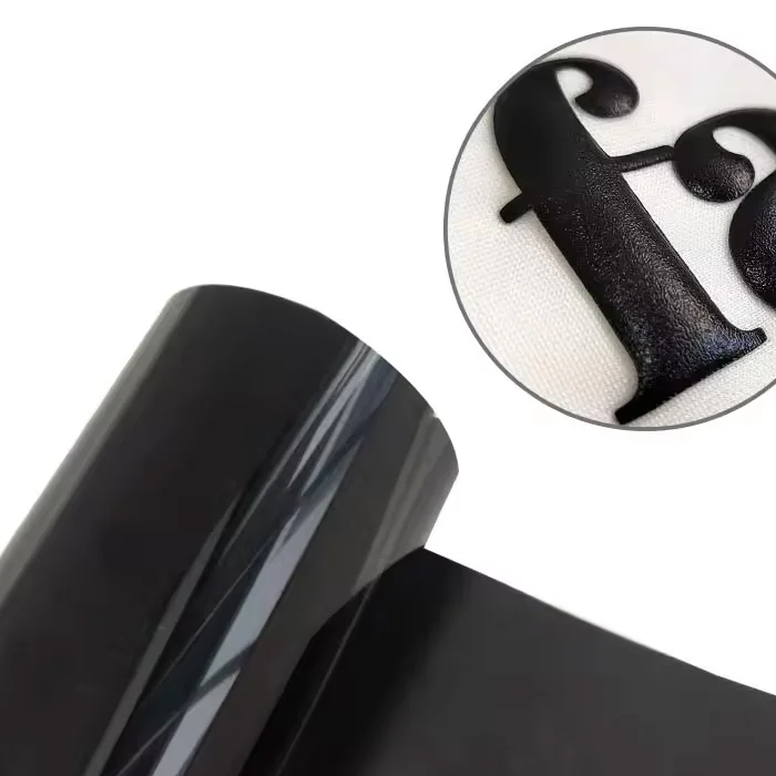 customized Black Puff HTV