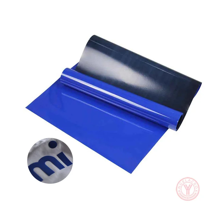 blue flock heat transfer vinyl