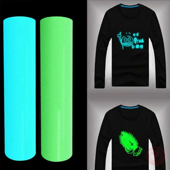 blue glow in the dark HTV