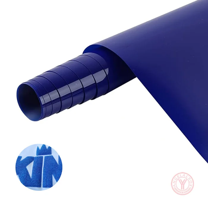 blue puff heat transfer vinyl