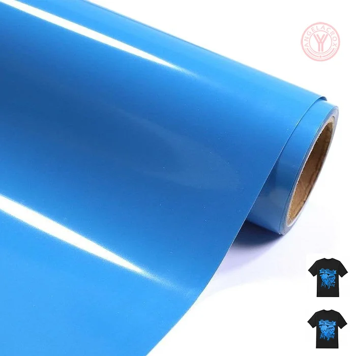 blue reflective heat transfer vinyl