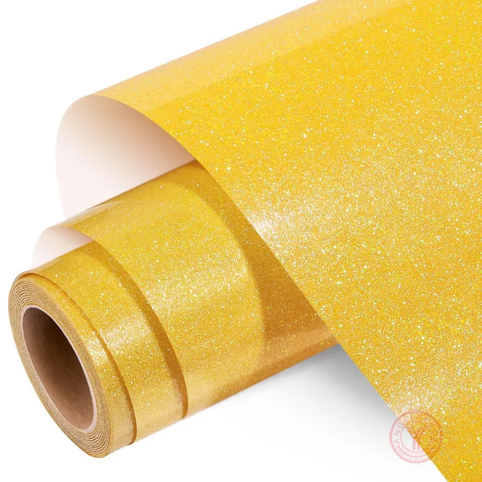 Yellow Glitter HTV