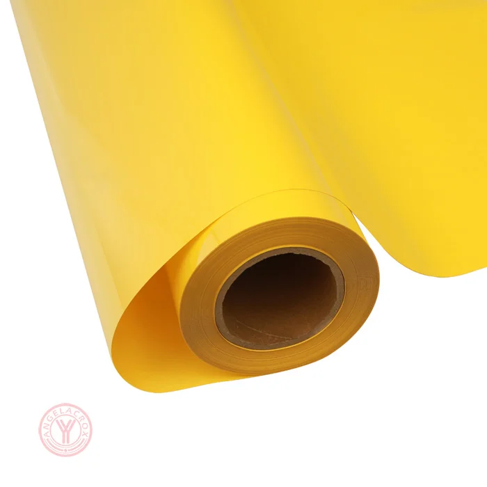 yellow holographic HTV vinyl