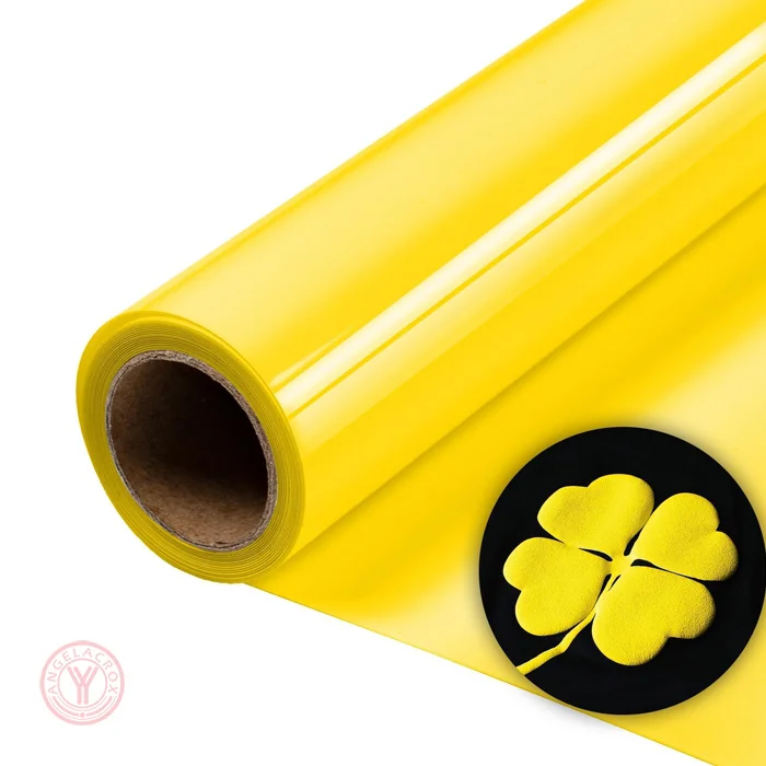 yellow puff heat transfer vinyl