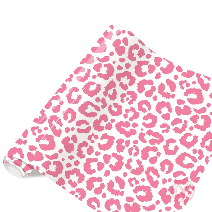 Pink leopard HTV