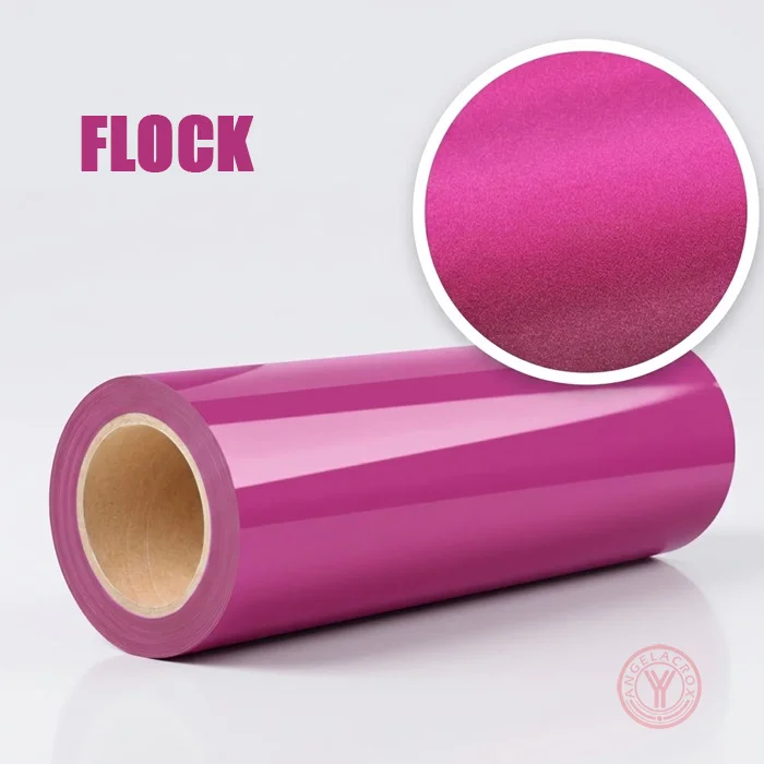 pink flocked heat transfer vinyl