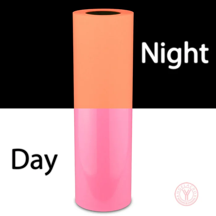pink glow in the dark heat transfer vinyl
