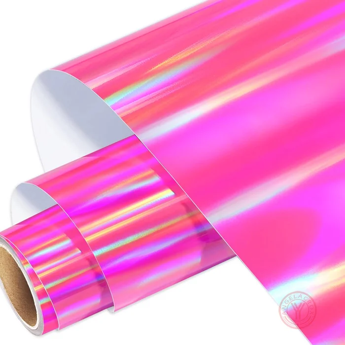 pink holographic heat transfer vinyl