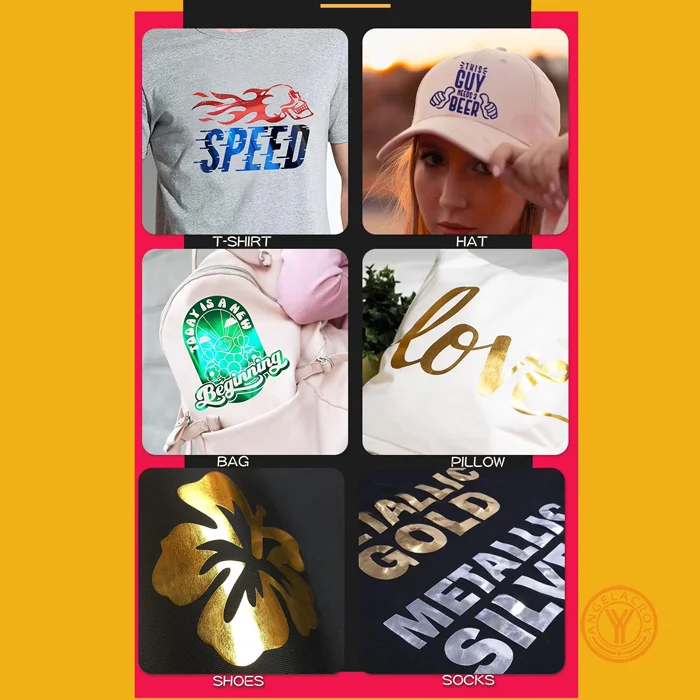 Applications of gold heat transfer vinyl