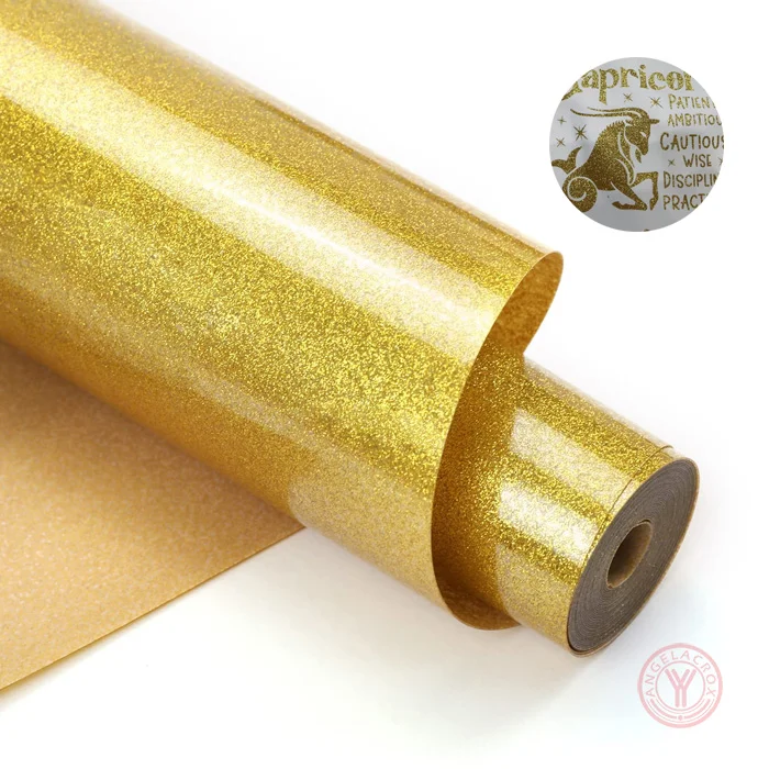gold glitter HTV vinyl