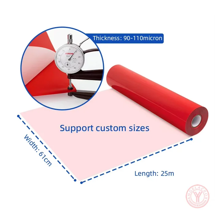 Glossy HTV size