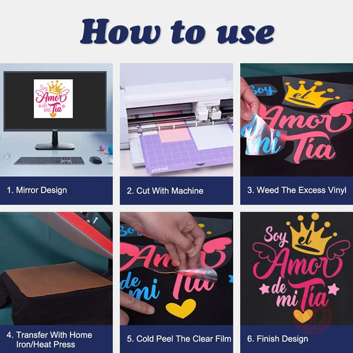 how to use glossy HTV