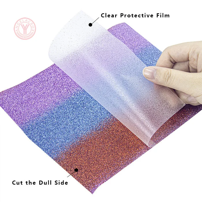 glitter rainbow HTV