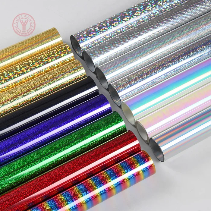 rainbow holographic heat transfer vinyl