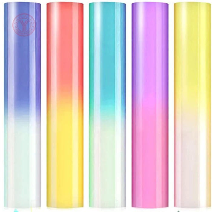 rainbow ombre heat transfer vinyl