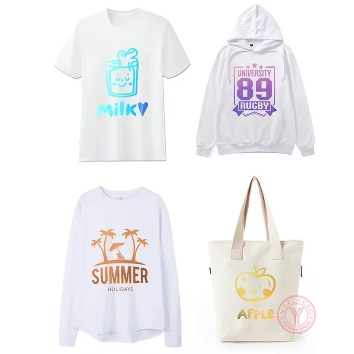 Applications of rainbow Holographic heat transfer vinyl