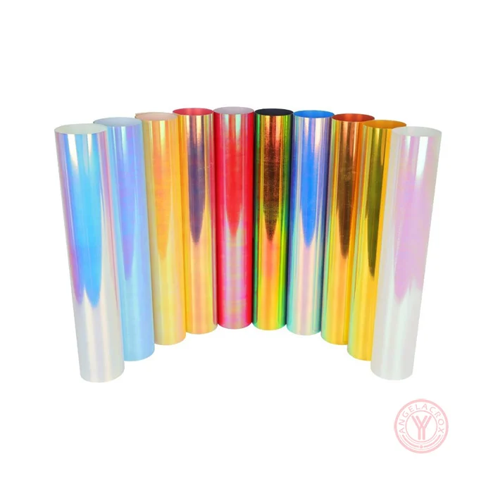 Applications of rainbow Holographic heat transfer vinyl