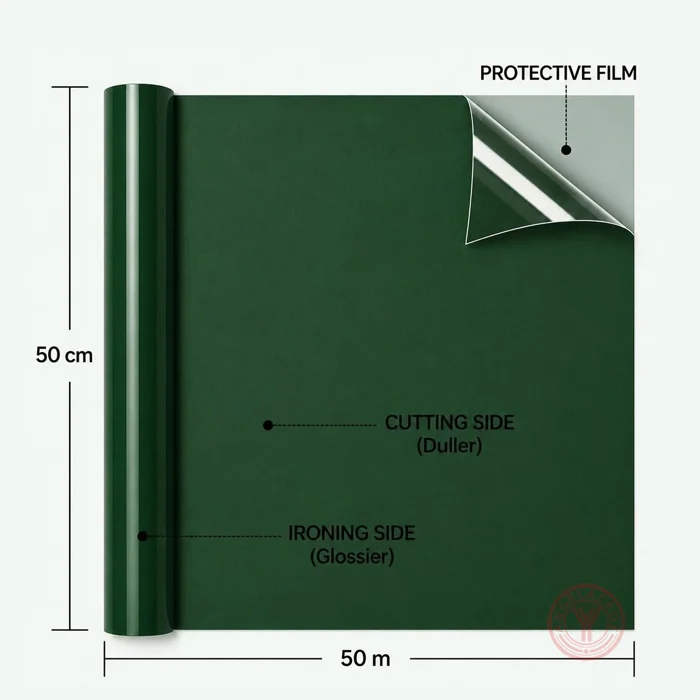 forest green heat transfer vinyl